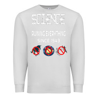 Dove Grey Science Ruining Everything Since 1543 Aliens Premium Sweatshirt - minhPixels