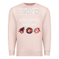 Pale Pink Science Ruining Everything Since 1543 Aliens Premium Sweatshirt - minhPixels