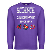 Purple Science Ruining Everything Since 1543 Aliens Premium Sweatshirt - minhPixels