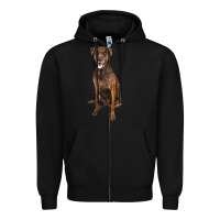 Black plott hound Zipper Hoodie - LillyAllenDesigns