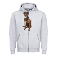 Heather Grey plott hound Zipper Hoodie - LillyAllenDesigns