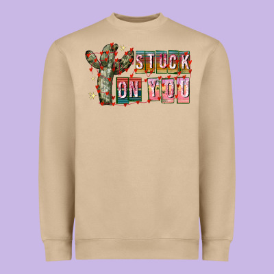 Stuck On You Heavyweight Sweatshirt Designed By Cowhidedigitalart