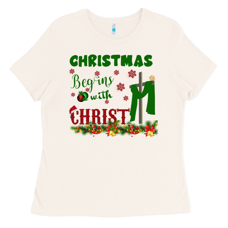 Christmas Begins With Christ Ladies Tee by Bettercallsaul | Teevron