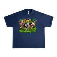 Navy St patrick's day heifers Urban Heavy Tee - RanaPortraitStore