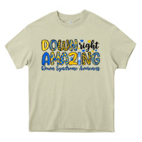 Down Right Amazing Down Syndrome Awareness Heavy Core Tee | Teevron