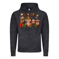 Vintage Black reindeer coffe cups christmas Vintage Hoodie - CowGirlArtShop