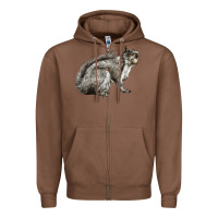 Chestnut Gray Squirrel Zipper Hoodie - LillyAllenDesigns