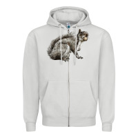 Dove Grey Gray Squirrel Zipper Hoodie - LillyAllenDesigns