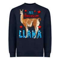 Navy All American Lama Heavyweight Sweatshirt - LillyAllenDesigns