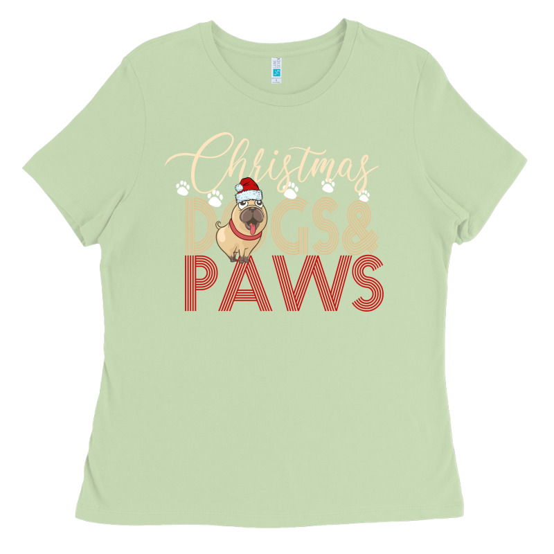 Christmas Dogs Paws Ladies Tee by Bettercallsaul | Teevron