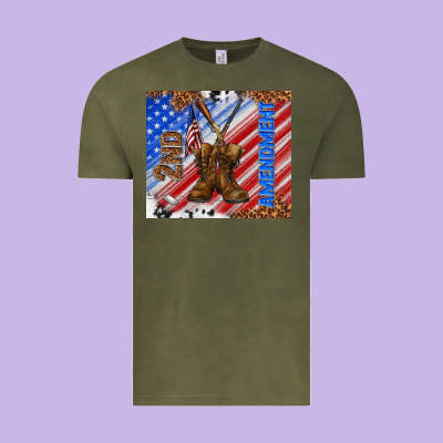 Second Amendment Vintage Tee Designed By Tumblerdesignbyshophia
