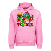 Fuchsia Pink christmas jolly teachers Urban Hoodie - AdoDesignShop