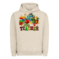 Pigment French Oak christmas jolly teachers Urban Hoodie - AdoDesignShop