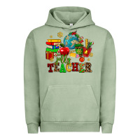 Pigment Oil Green christmas jolly teachers Urban Hoodie - AdoDesignShop