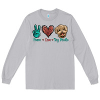 Moon Dust Peace Love Toy Poodle Long Sleeve Tee - Jasminsmagicworld