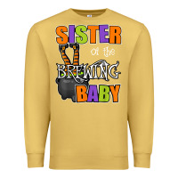 Antique Gold sister of brewing baby halloween theme baby shower spooky t shirt Premium Sweatshirt - minhPixels