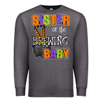 Charcoal Heather sister of brewing baby halloween theme baby shower spooky t shirt Premium Sweatshirt - minhPixels