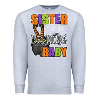 Heather Grey sister of brewing baby halloween theme baby shower spooky t shirt Premium Sweatshirt - minhPixels