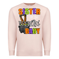 Pale Pink sister of brewing baby halloween theme baby shower spooky t shirt Premium Sweatshirt - minhPixels