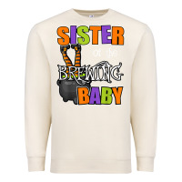 Sandshell sister of brewing baby halloween theme baby shower spooky t shirt Premium Sweatshirt - minhPixels