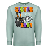 Seafoam sister of brewing baby halloween theme baby shower spooky t shirt Premium Sweatshirt - minhPixels