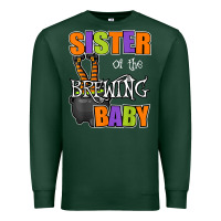 Sports Green sister of brewing baby halloween theme baby shower spooky t shirt Premium Sweatshirt - minhPixels