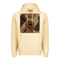 Pina Colada melanin raised fist seamless pattern Premium Hoodie - BundleAndBundleShop