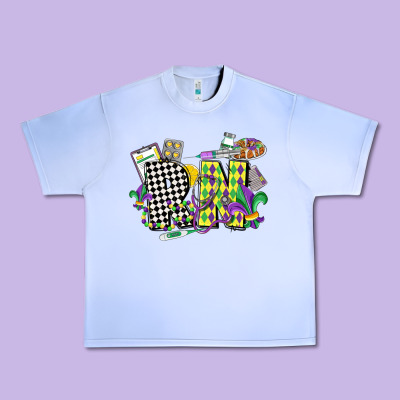 Registered Nurse Mardi Gras Urban Heavy Tee Designed By Cowgirlartshop