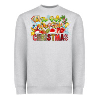 Heather Grey The Boy Who Stole Christmas Heavyweight Sweatshirt - CowhideDigitalArt