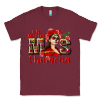 Burgundy La mama mos Chingona Classic Tee - NancyCooperArtShop