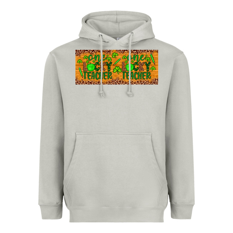 Western St. Patrick's Day One Lucky Teacher Heavyweight Hoodie by Artiststas | Teevron