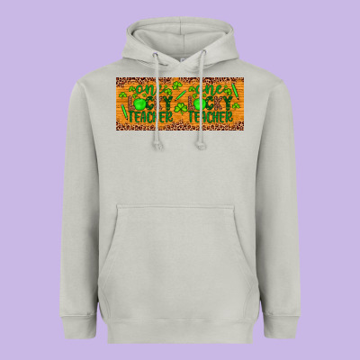 Western St. Patrick's Day One Lucky Teacher Heavyweight Hoodie Designed By Artiststas
