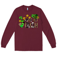 Burgundy Wee bit o' Irish St. Patrick's Long Sleeve Tee - CowGirlArtShop