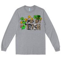 Heather Grey Wee bit o' Irish St. Patrick's Long Sleeve Tee - CowGirlArtShop