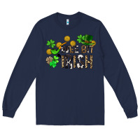Navy Wee bit o' Irish St. Patrick's Long Sleeve Tee - CowGirlArtShop