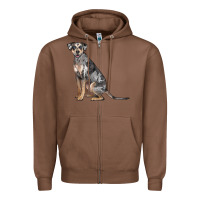 Chestnut catahoula leopard dog Zipper Hoodie - LillyAllenDesigns
