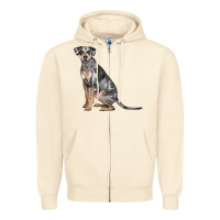Sandshell catahoula leopard dog Zipper Hoodie - LillyAllenDesigns
