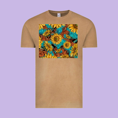 Rustic Sunflowers Vintage Tee Designed By Tumblerdesignbyshophia