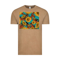 Vintage Coffee rustic sunflowers Vintage Tee - TumblerDesignByShophia