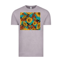 Vintage Zinc rustic sunflowers Vintage Tee - TumblerDesignByShophia