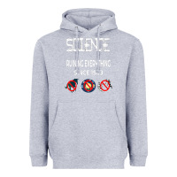 Heather Grey Science Ruining Everything Since 1543 Aliens Heavyweight Hoodie - minhPixels
