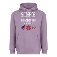 Lavender Science Ruining Everything Since 1543 Aliens Heavyweight Hoodie - minhPixels