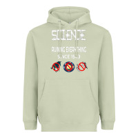 Matcha Science Ruining Everything Since 1543 Aliens Heavyweight Hoodie - minhPixels