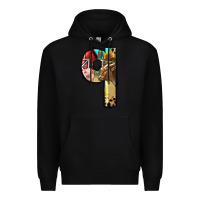 Black Farm Life Alphabet Lowercase Letters Q Premium Hoodie - BundleAndBundleShop