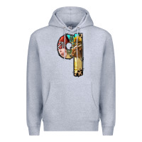 Heather Grey Farm Life Alphabet Lowercase Letters Q Premium Hoodie - BundleAndBundleShop