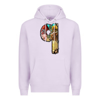 Lilac Farm Life Alphabet Lowercase Letters Q Premium Hoodie - BundleAndBundleShop
