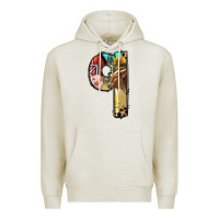 Oatmeal Heather Farm Life Alphabet Lowercase Letters Q Premium Hoodie - BundleAndBundleShop