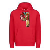 Red Farm Life Alphabet Lowercase Letters Q Premium Hoodie - BundleAndBundleShop