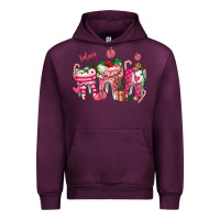 Mauve Wine pink christmas teeth Urban Hoodie - AdoDesignShop