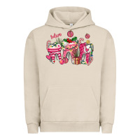Pigment French Oak pink christmas teeth Urban Hoodie - AdoDesignShop